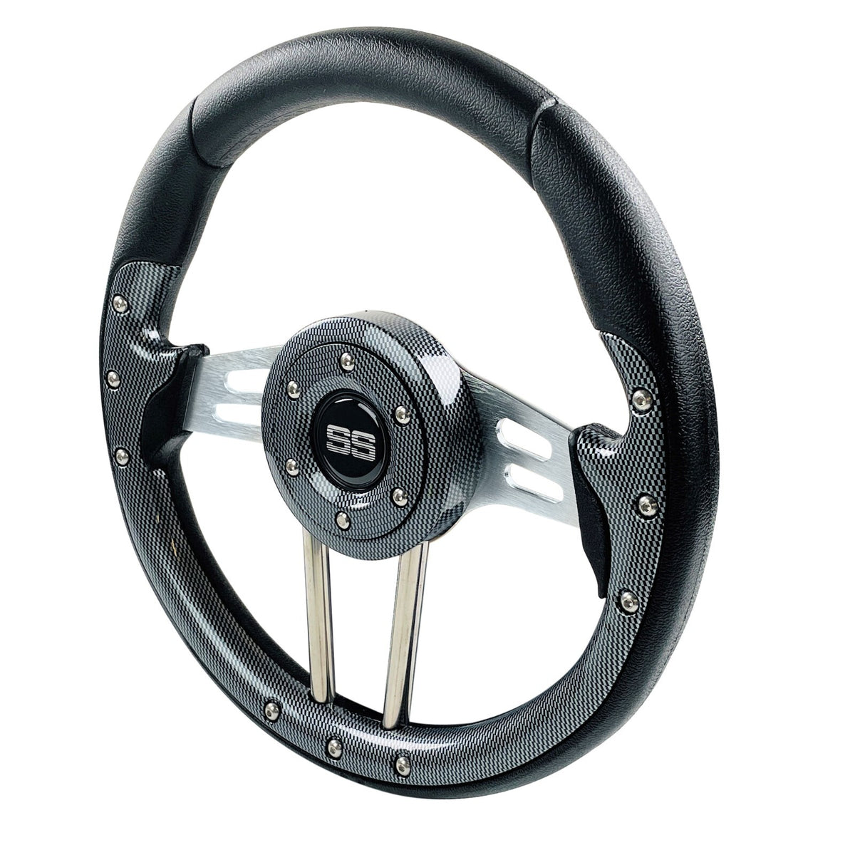 12.5 Inch Carbon Fiber Golf Cart Steering Wheel for EZGO Club Car Yamaha