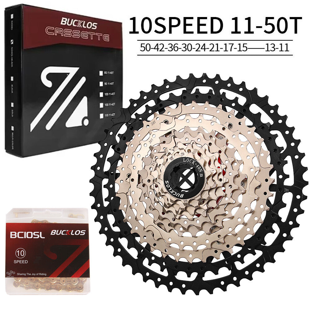 Bike Cassette and Chain Set for Shimano SRAM 8-12 Speed, 11-52T