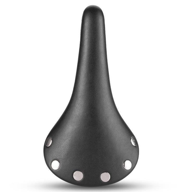 Waterproof Bicycle Saddle Classic Rivet Fixed Track Seat - Soft & Comfortable