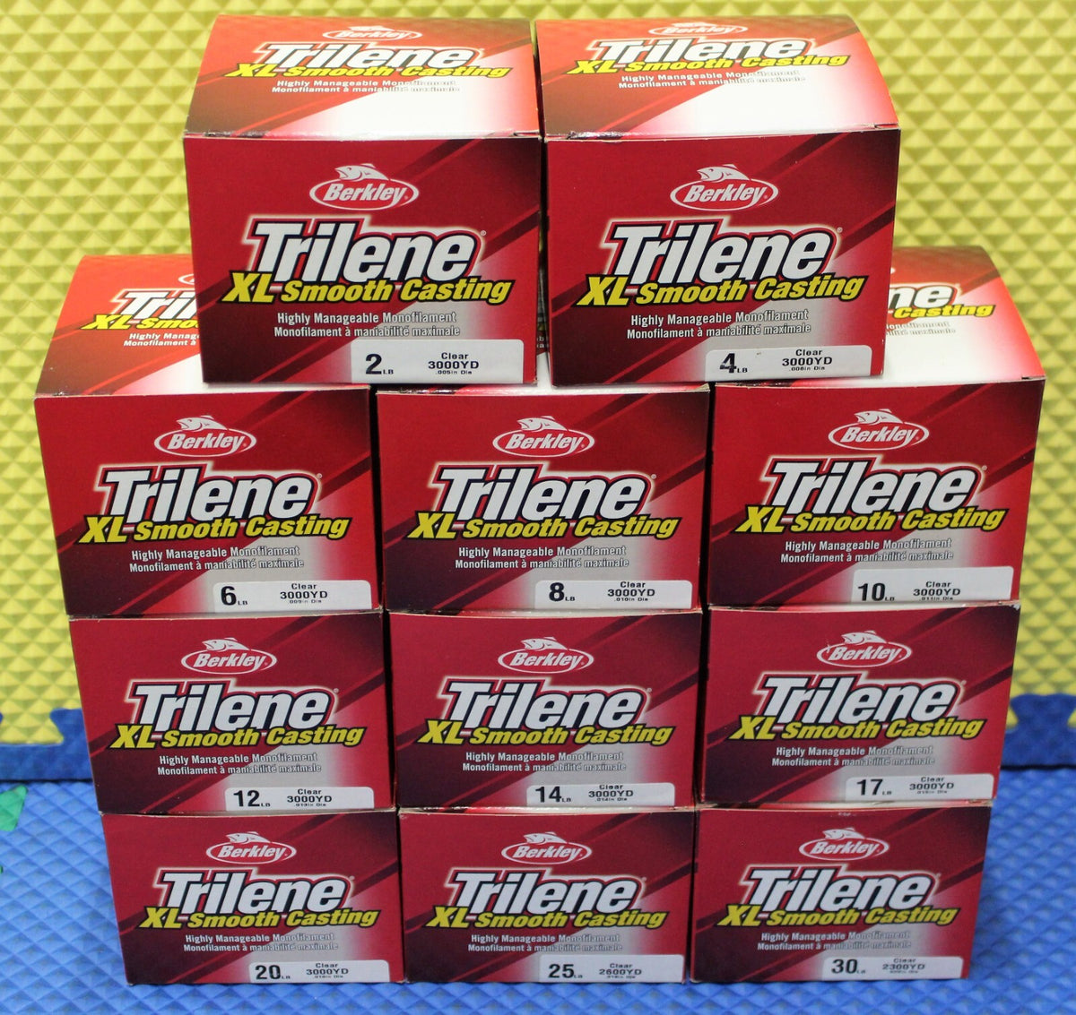 Heavy Duty Monofilament Fishing Line Bulk Spool - Clear, Multiple Weights Available