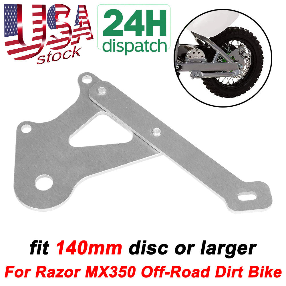 Rear Disc Brake Caliper Adapter for Razor MX350 Dirt Bike - 140mm & Larger