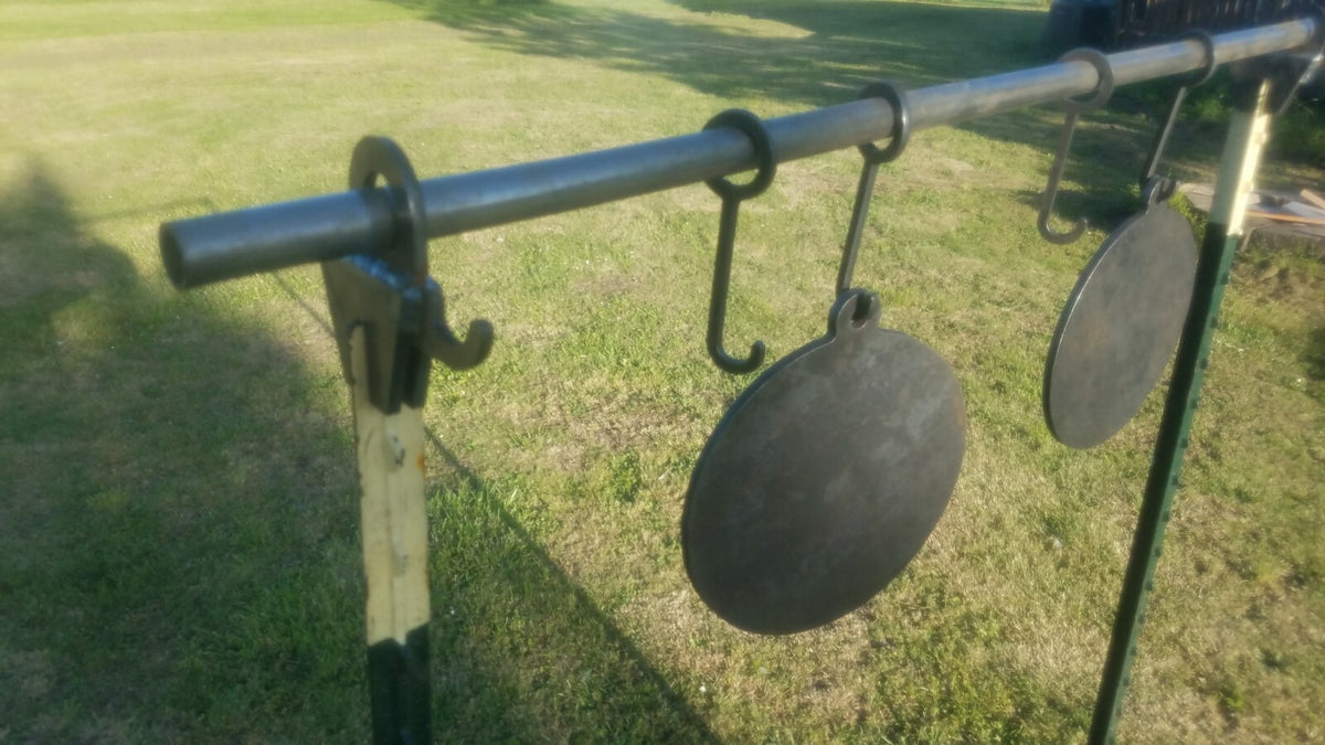 AR500 T post Conduit / Pipe Target Stand W/ Gong Hanger (1-single)