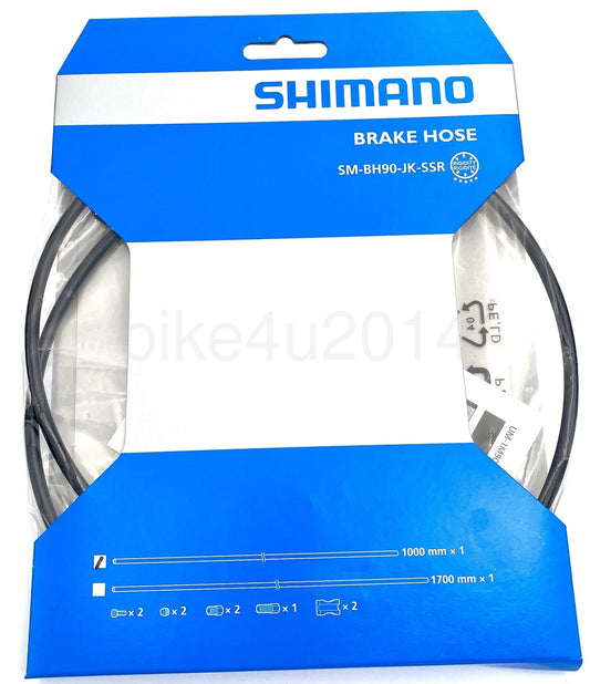 Shimano Hydraulic Disc Brake Hose Kit 1000/1700mm for Road & Mountain Bikes