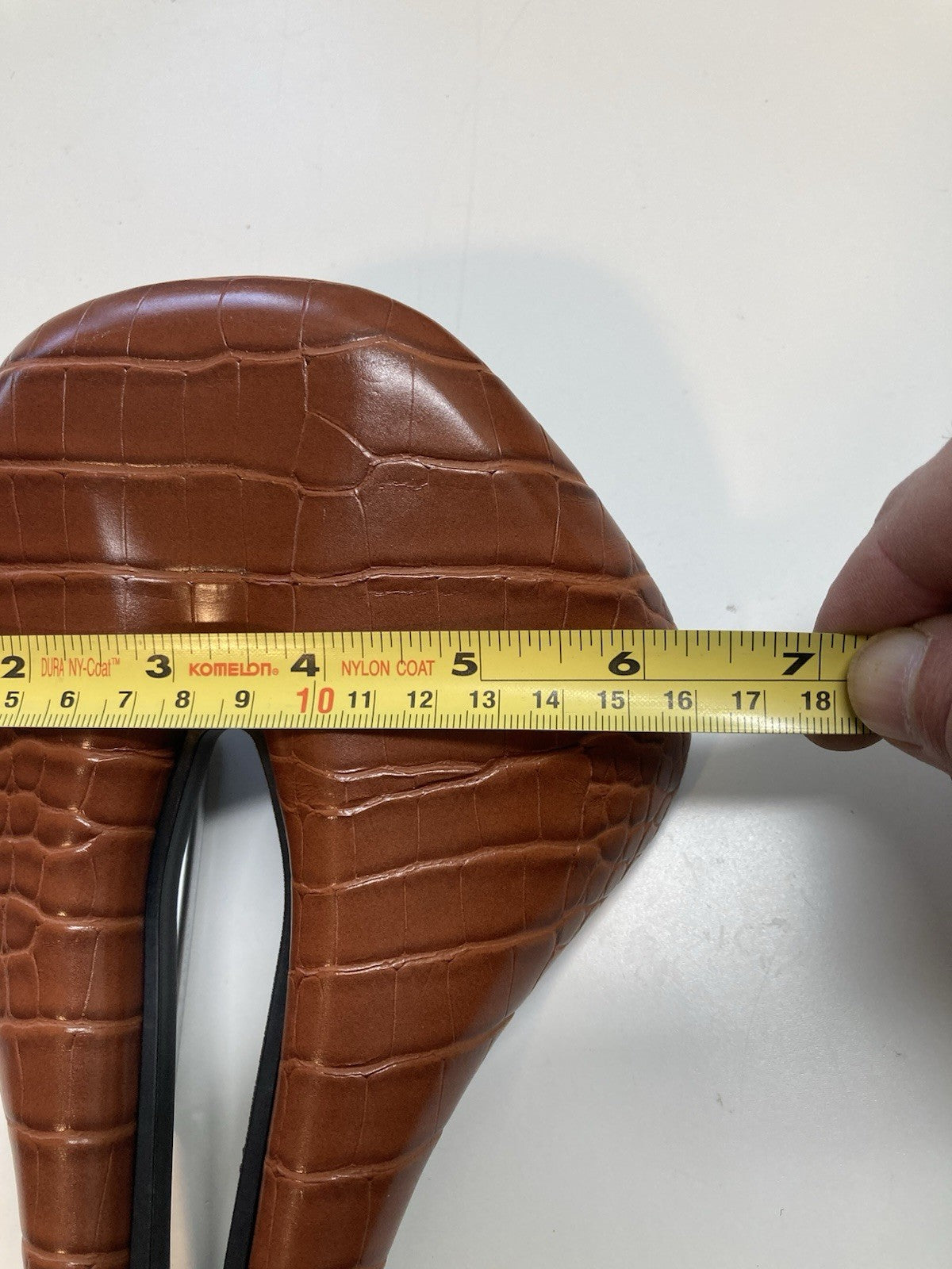 Bike Saddle - 160mm x 250mm Leather-Style Road Gravel Mountain Seat