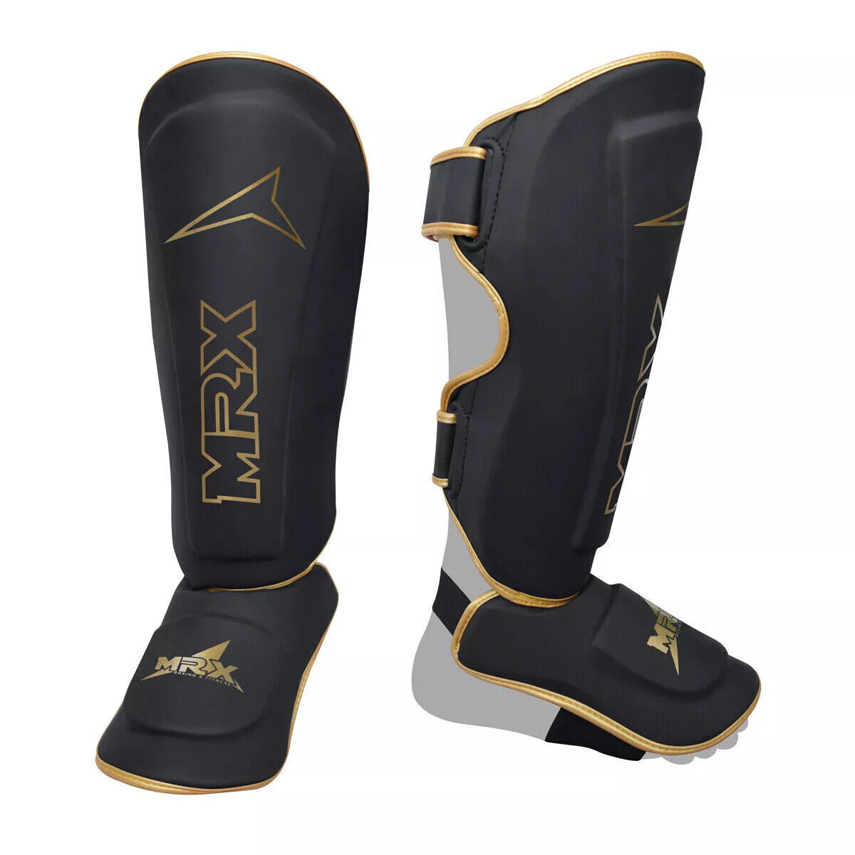 MMA Shin Guards Instep Pads with Extra Padding for Boxing Muay Thai Training