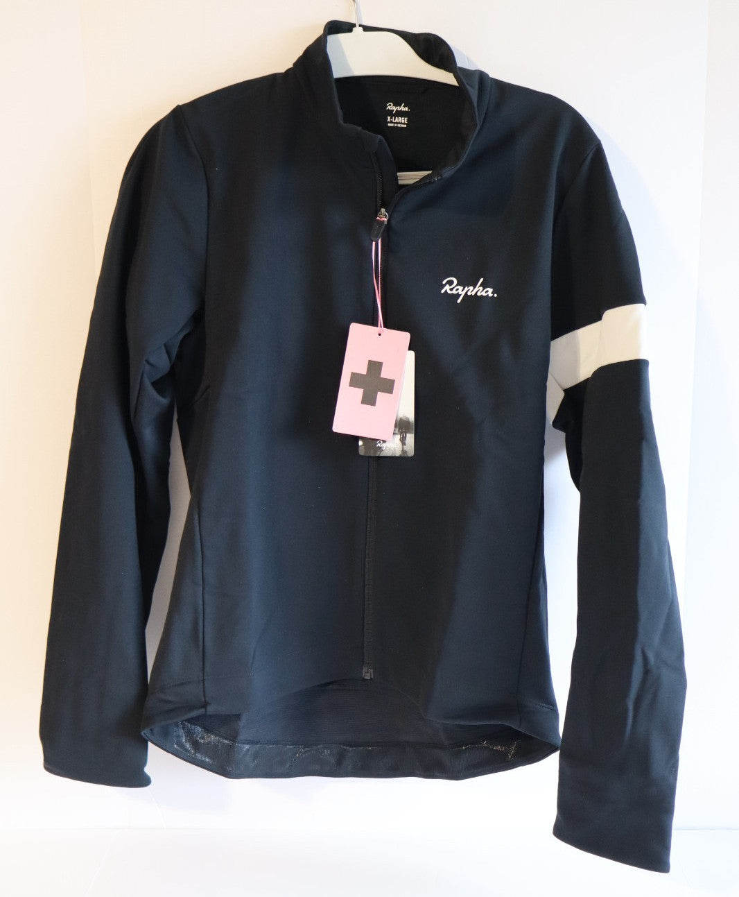 Men's Winter Jacket Black White XL Outdoor Cold Weather Coat