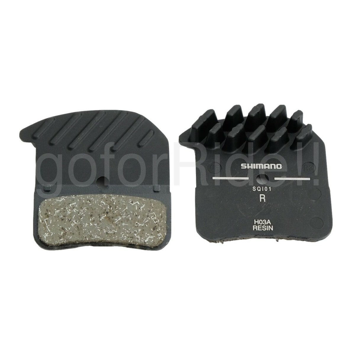 Shimano H03A Resin Disc Brake Pads with Ice-Tech Fin for Mountain Bikes