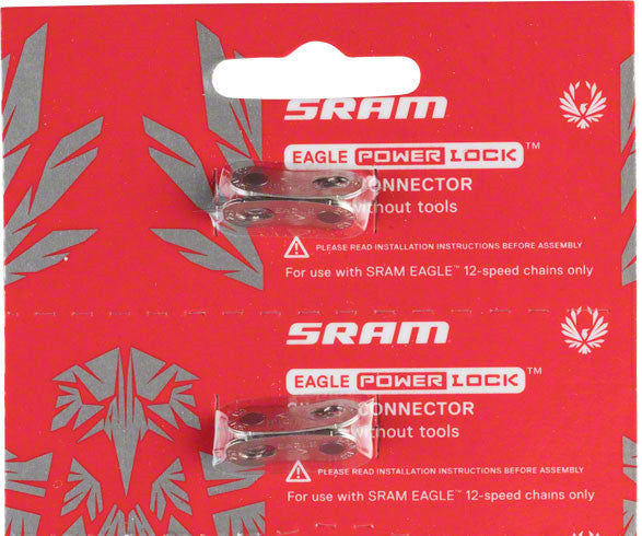 Cycling PowerLock Chain Link Set for SRAM Eagle 12-Speed - Silver & Rainbow