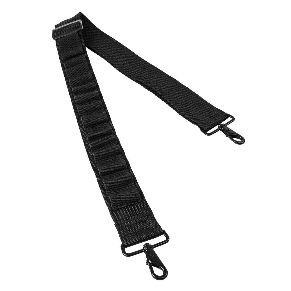 Tactical Shotgun Shell Bandolier Sling with Quick Detach Hooks, Fits Mossberg 500 & 590