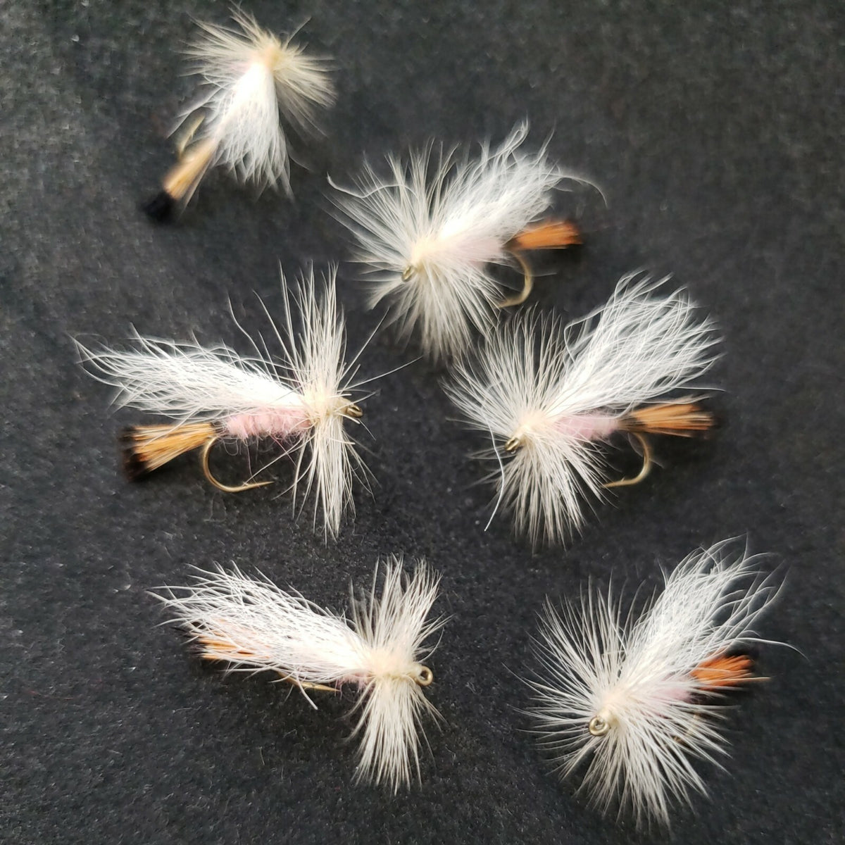 Fly Fishing Flies Size 16 Pink Dry Flies - Custom Tied Trout Lures Set