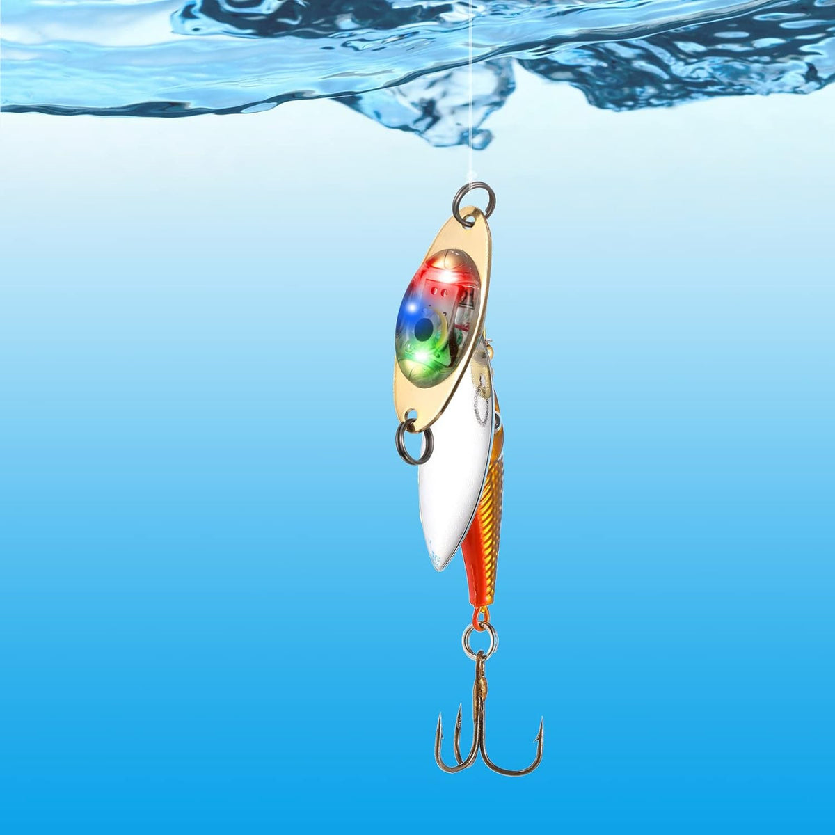 LED Fishing Lures Set - Underwater Flasher Baits for Saltwater & Deep Sea Fishing