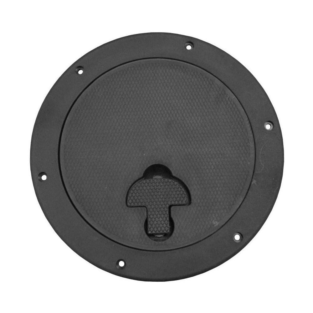 Locking Molded Deck Plate with Non-Skid Surface - 12.5 Inch Diameter