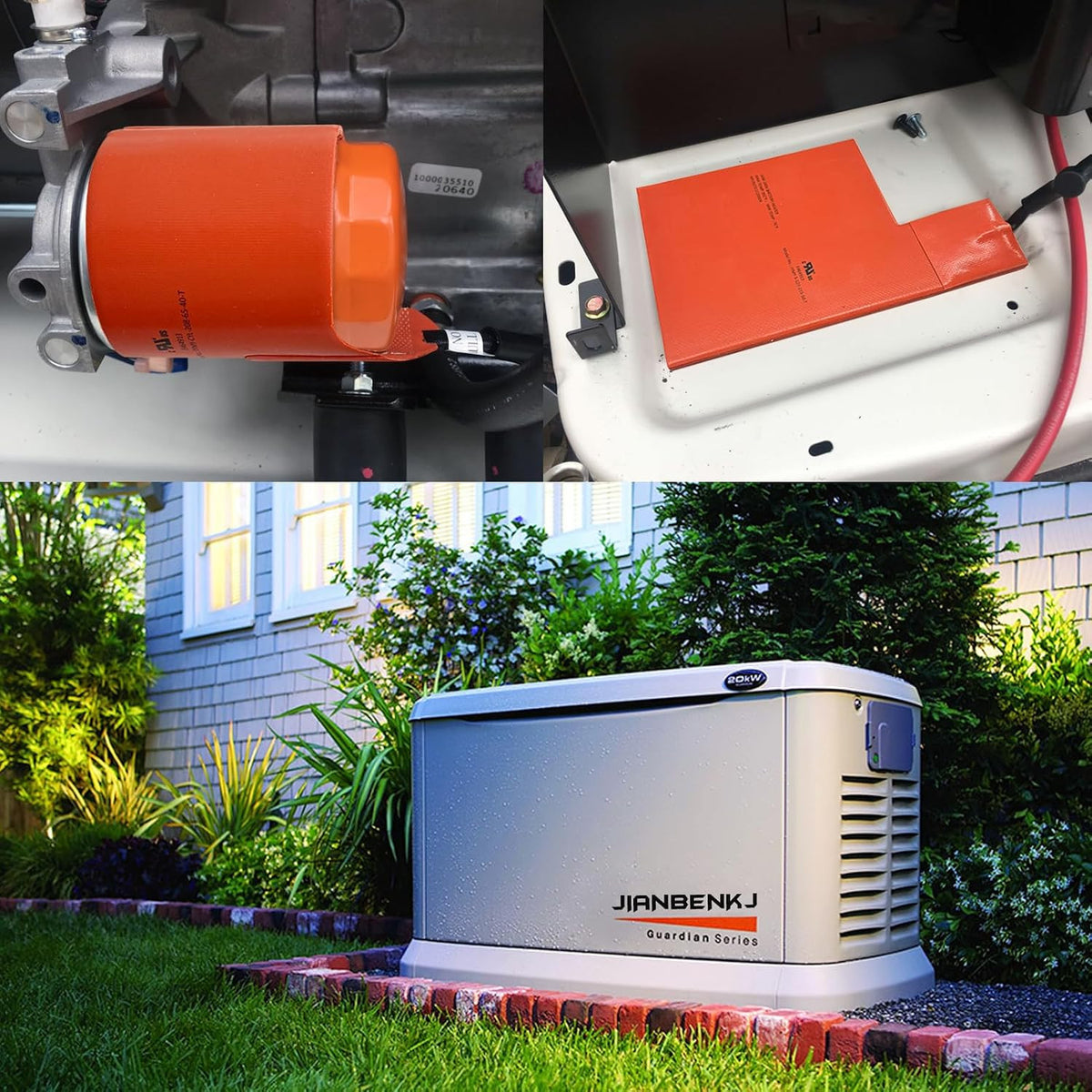 Cold Weather Generator Battery & Oil Heater Kit for Generac 7101 & 7102