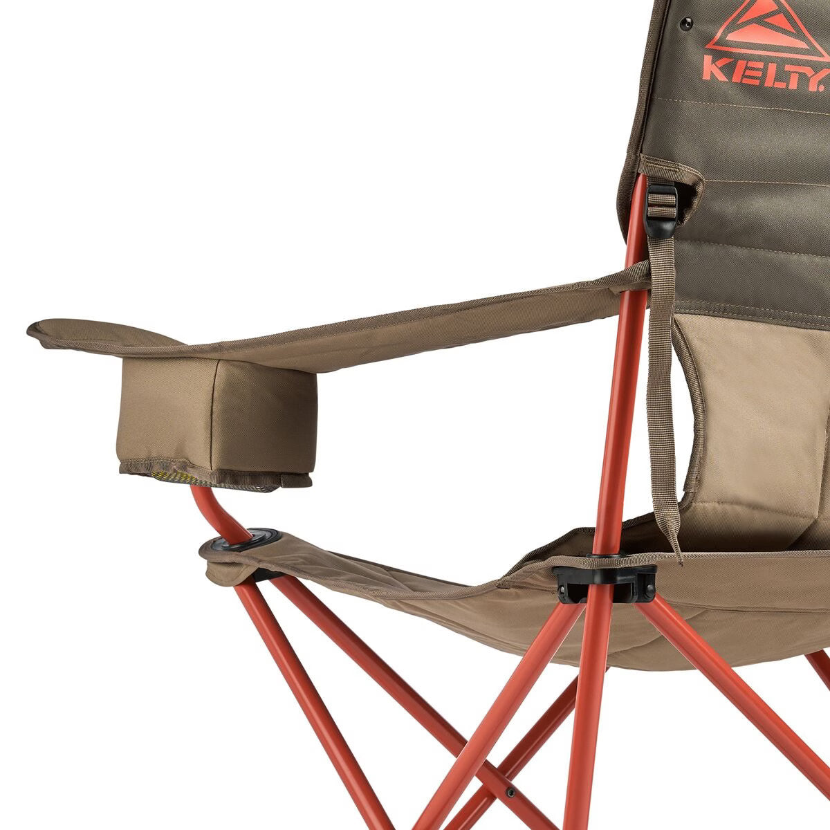 Portable Folding Camping Chair with Adjustable Armrests and Cup Holder