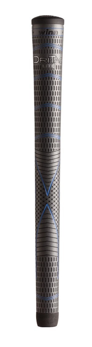 Golf Grip Set of 8 Midsize Tacky Wrap Dri-Tac Lite Dark Gray