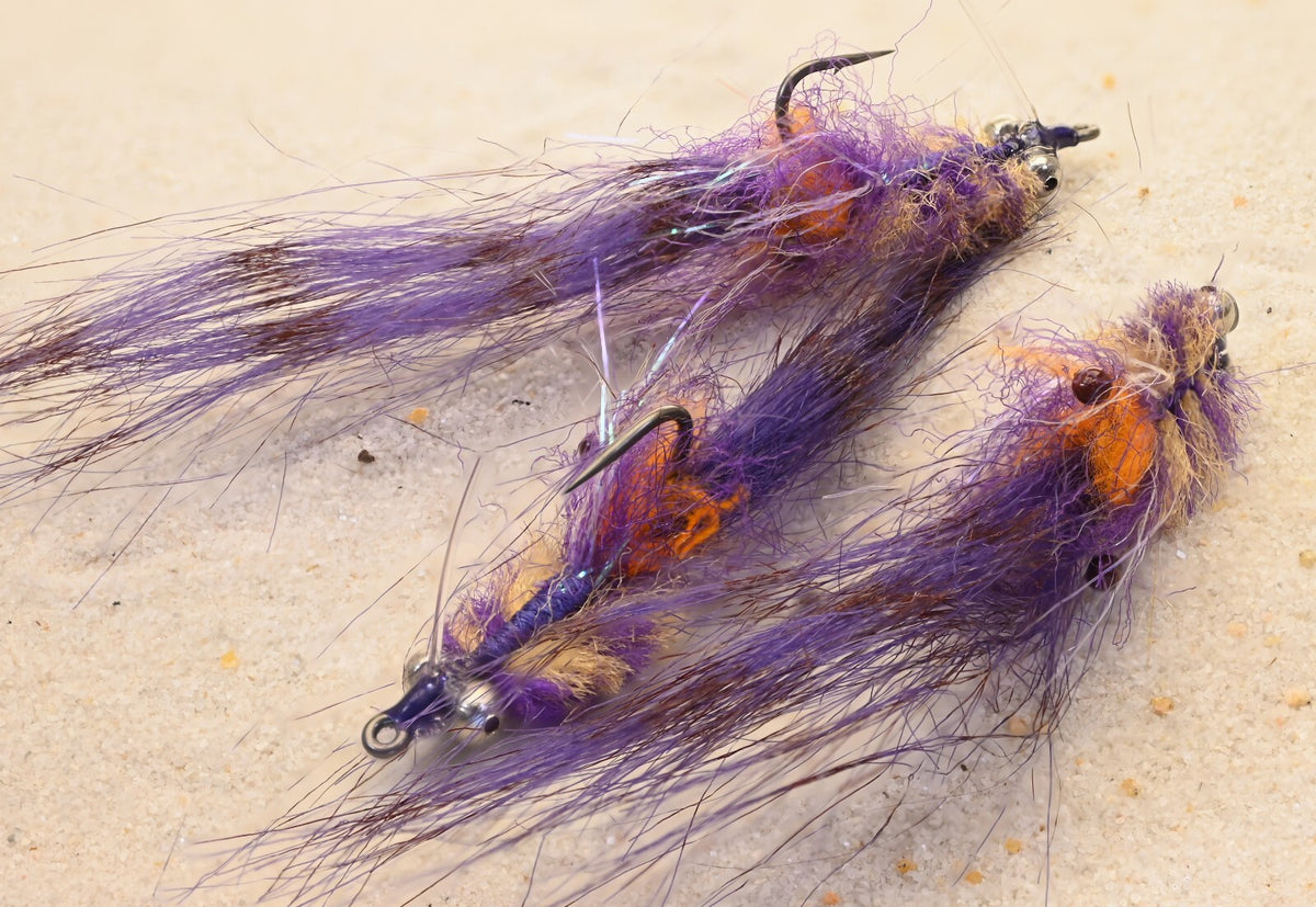 Fly Fishing Shrimp Pattern Flies - Multiple Colors, Mustad Hook #2