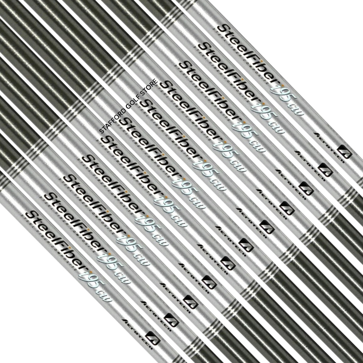 Golf Iron Shafts Set Aerotech SteelFiber i95CW .355 Taper Tip Adjustable Flex
