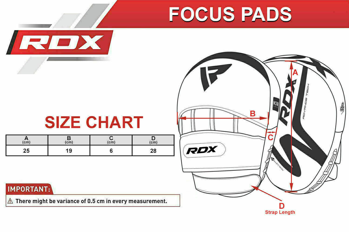 Boxing Gloves Focus Mitts Muay Thai MMA Kickboxing Pads RDX