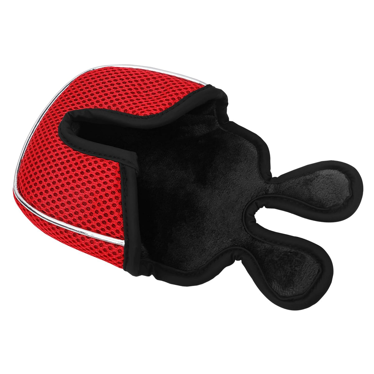 Golf Putter Head Cover Square for Low Center Shaft, Red - Protect & Identify Clubs