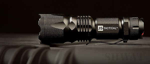 Mini LED Flashlight with Clip 300 Lumens Waterproof Pocket Light - AA Battery