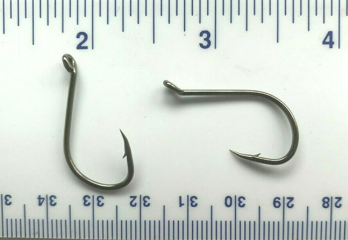 100 Super Strong Black Nickel Fishing Hooks Size 1/0 – Heavy Duty Octopus Hooks