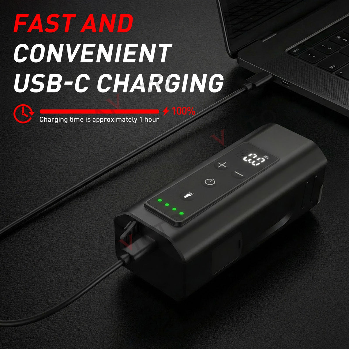 Portable Bike Pump 150PSI Fast Inflator for MTB Road Bikes