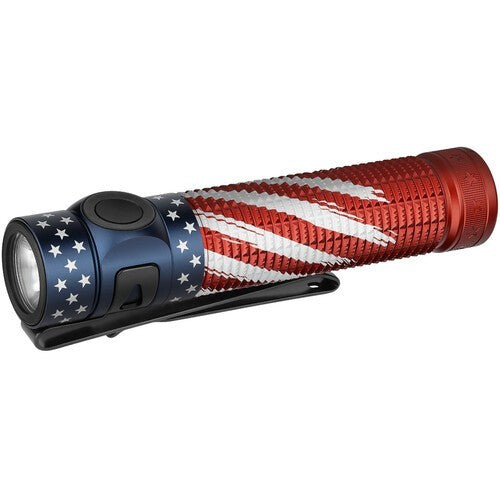 LED Flashlight 1600 Lumens Compact EDC with Dual Switch & USB-C Charging