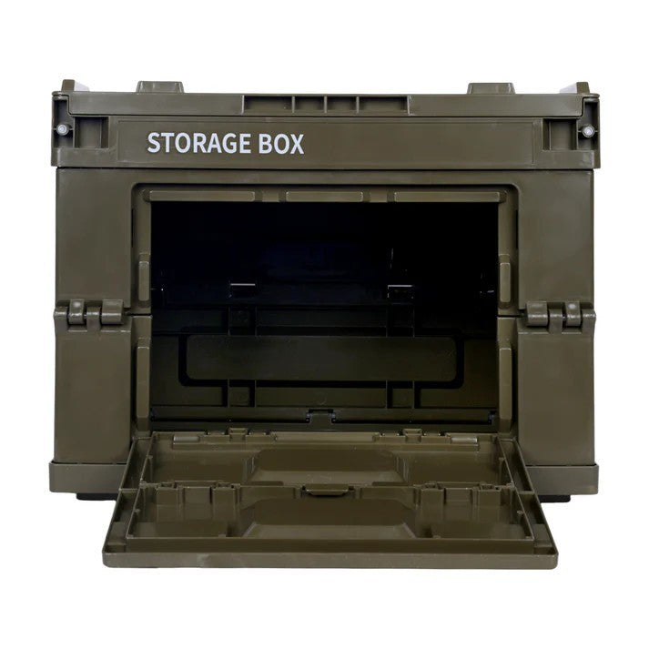 Heavy Duty Collapsible Storage Box with Lid for Home & Camping