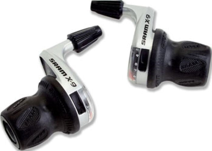 Mountain Bike Gripshift Shifters Set 3x9 Speeds Lightweight Aluminum