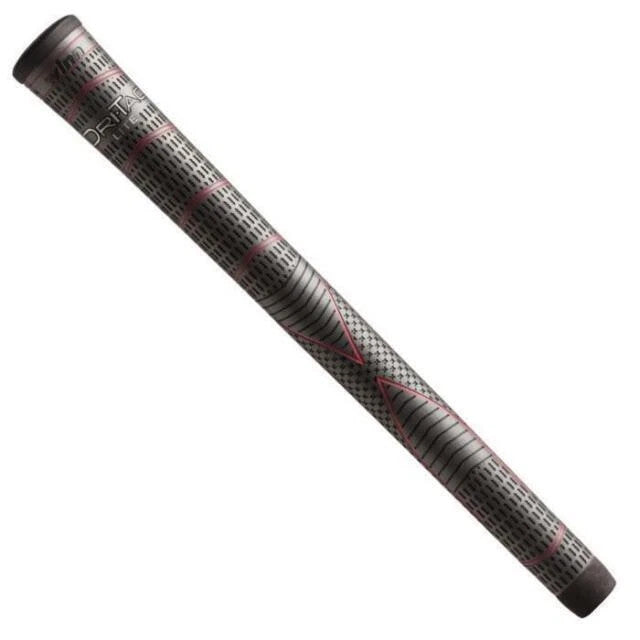 Golf Grip Grey Red 3 Pack Dri-Tac Lite Standard Replacement Grips