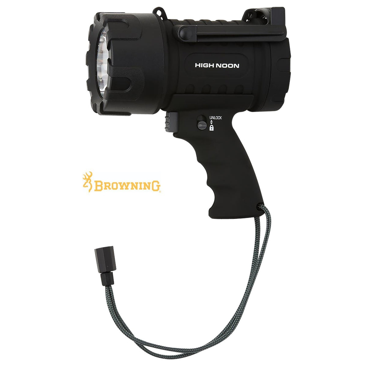 High Lumens LED Spotlight Waterproof Outdoor Handheld Flashlight Black