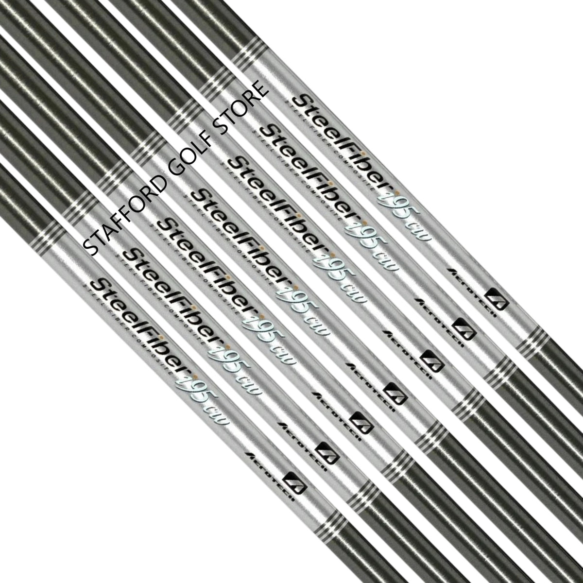 Golf Iron Shafts Set Aerotech SteelFiber i95CW .355 Taper Tip Adjustable Flex