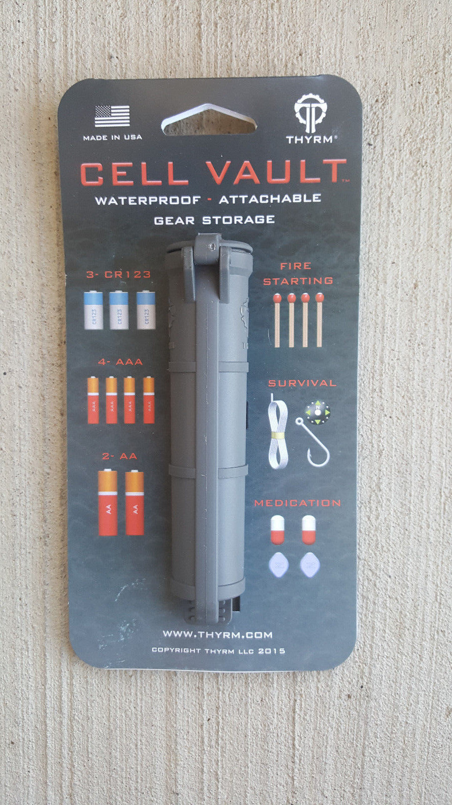 Waterproof Battery Storage Container for Survival Gear and Batteries