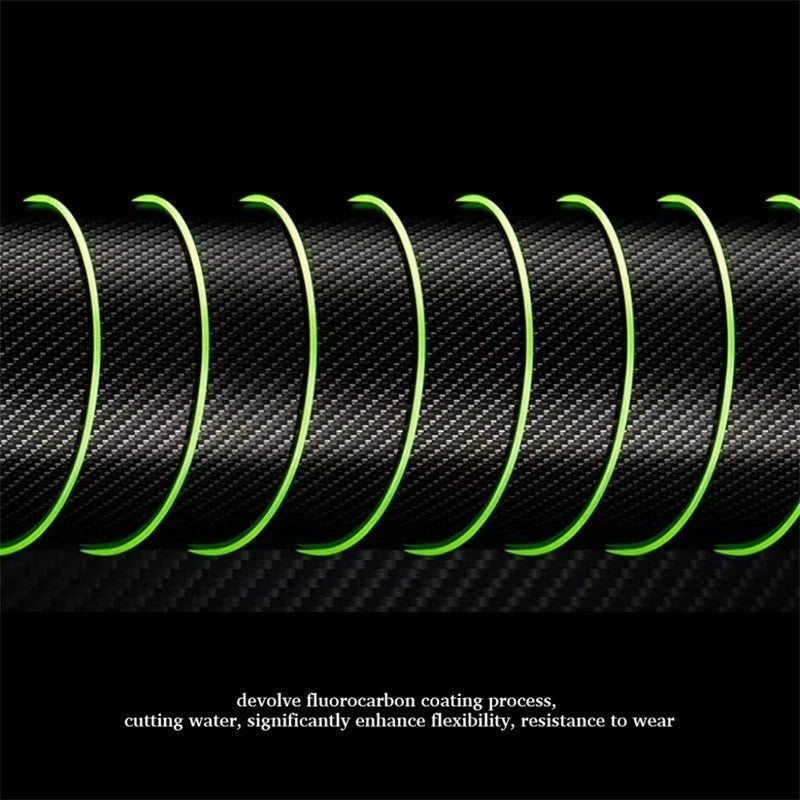 Super Strong Monofilament Fishing Line with Fluorocarbon Coating - Multiple Lengths & Colors