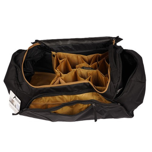Bike Gear Duffel Bag - Cycling Travel Organizer with Helmet Compartment, Black, One Size
