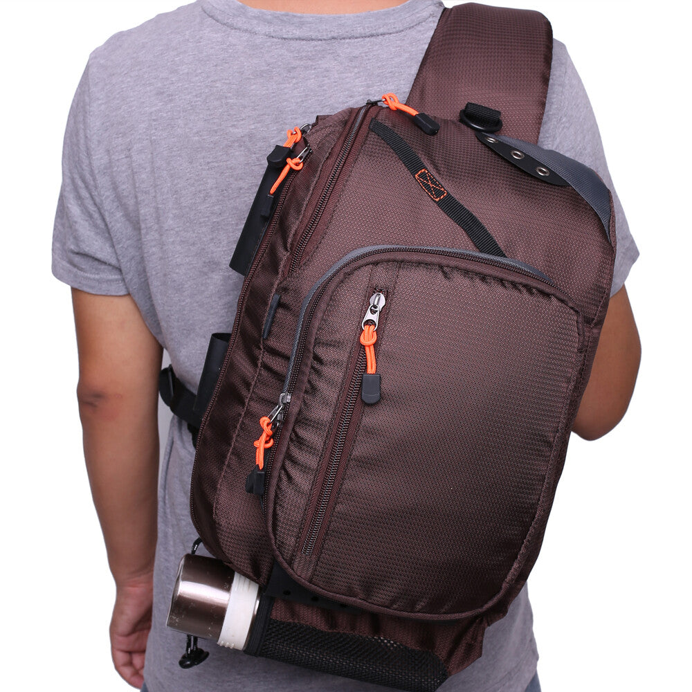 Fishing Tackle Backpack with Multiple Storage Compartments and Adjustable Shoulder Strap