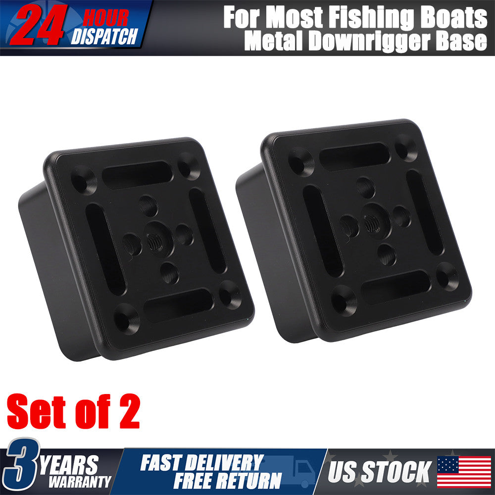 Heavy-Duty Aluminum Downrigger Mounts for Fishing Boats – Cannon Style, 2 Pack