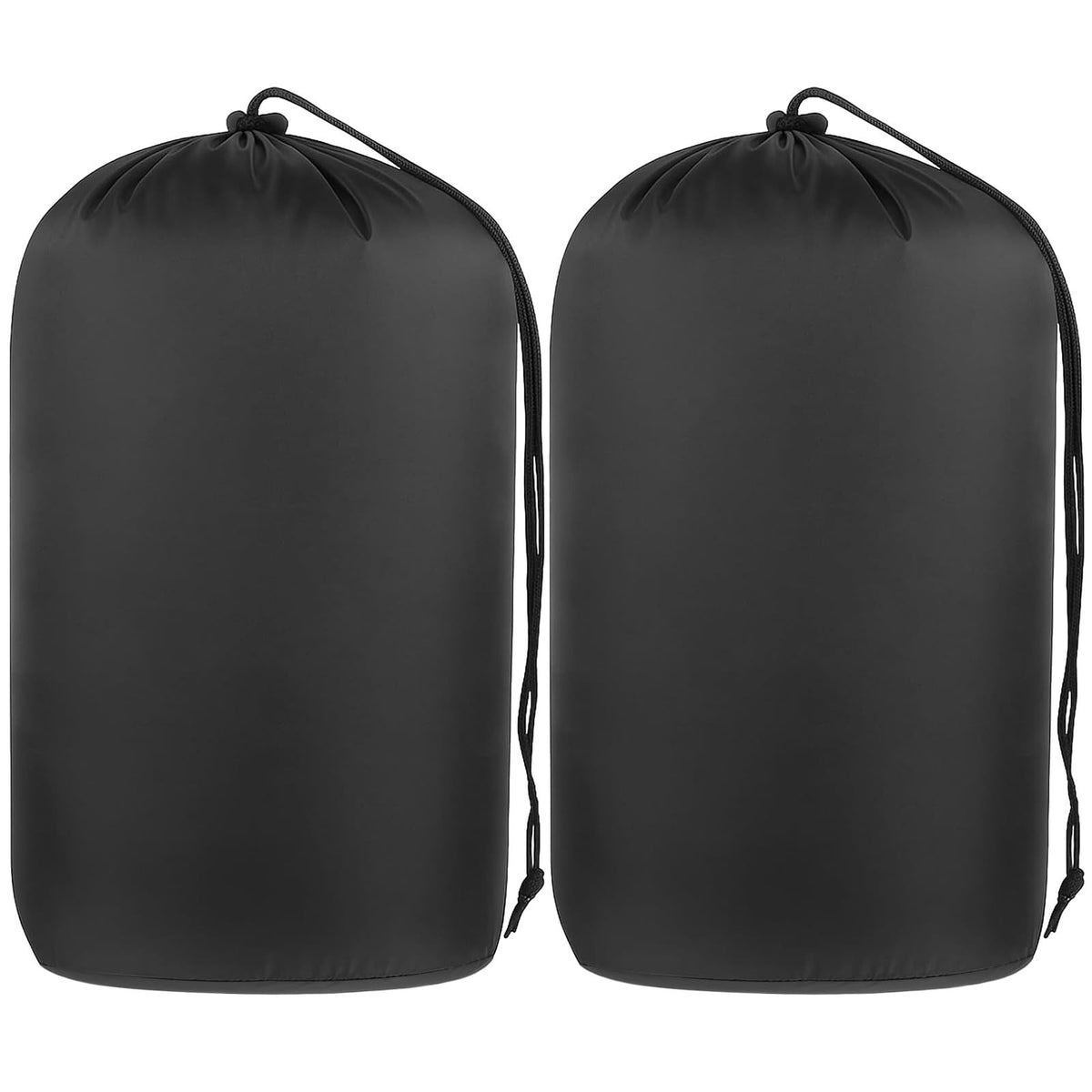 Waterproof Outdoor Storage Sack 12x24 Inch Nylon Gear Organizer - 2 Pack