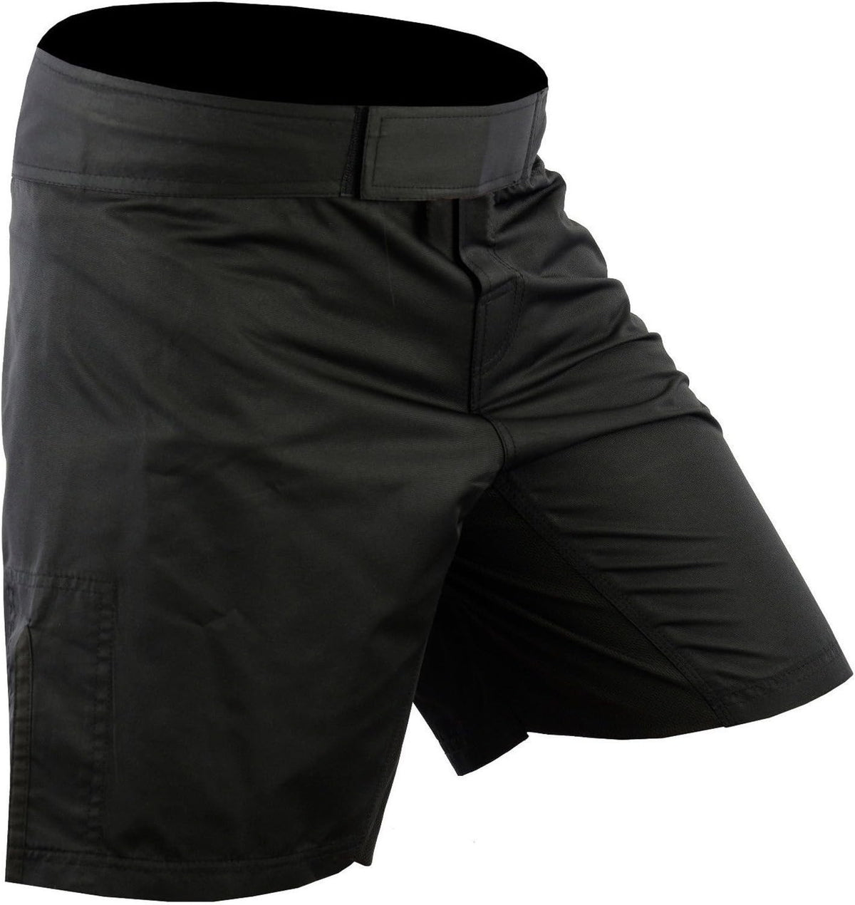 High-Performance MMA Shorts for Grappling & Martial Arts - Solid Black