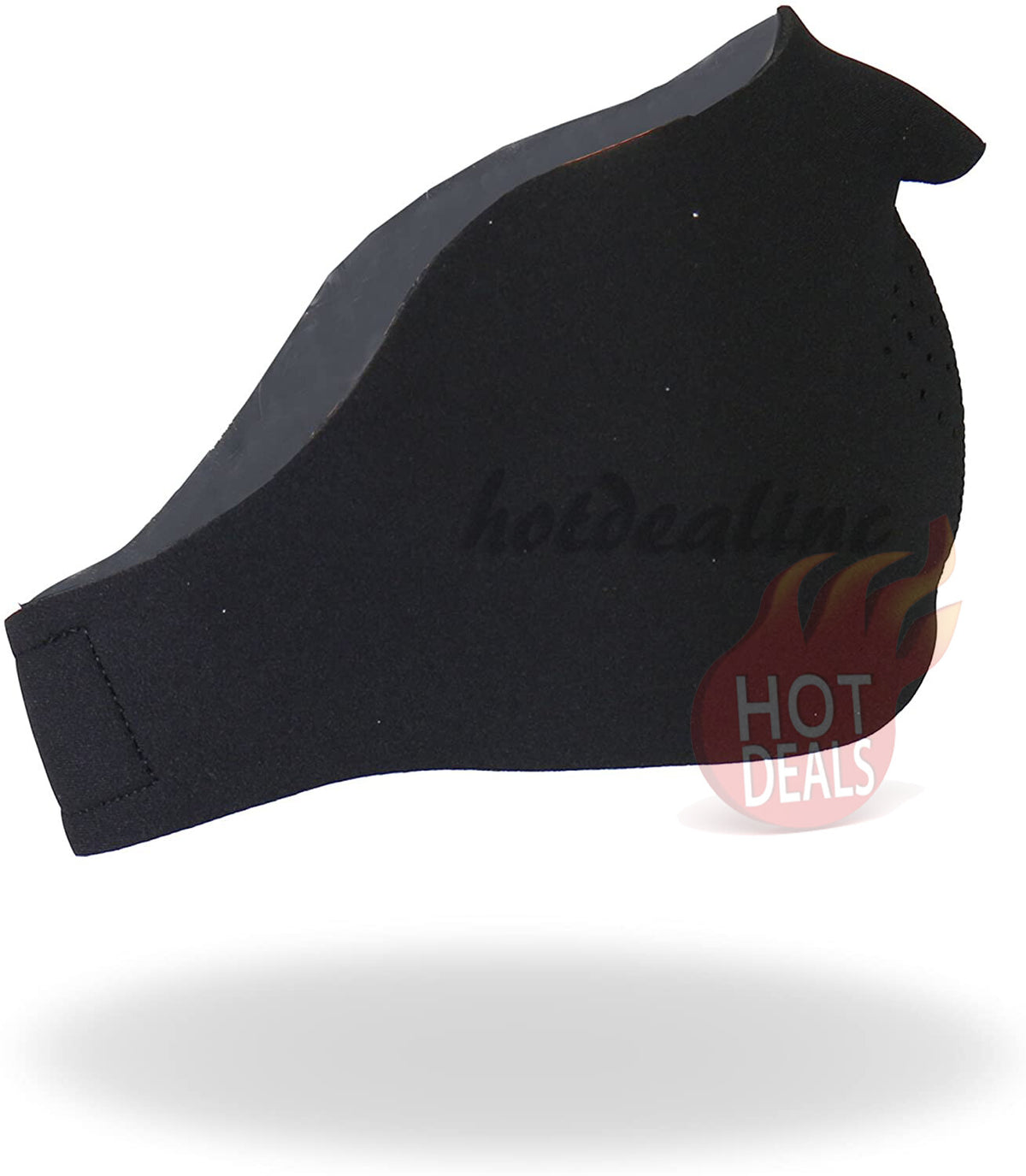 Reusable Black Neoprene Half Face Mask for Cold Weather Sports