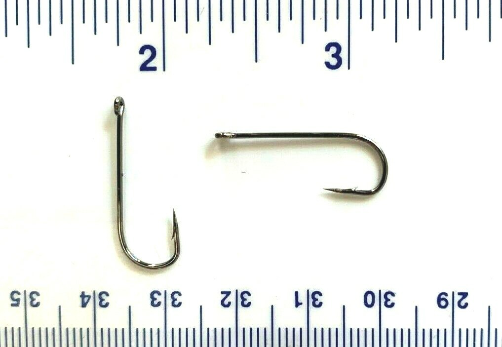 1000 Super Strong Black Nickel Aberdeen Fishing Hooks Size 6 - 2X Strength