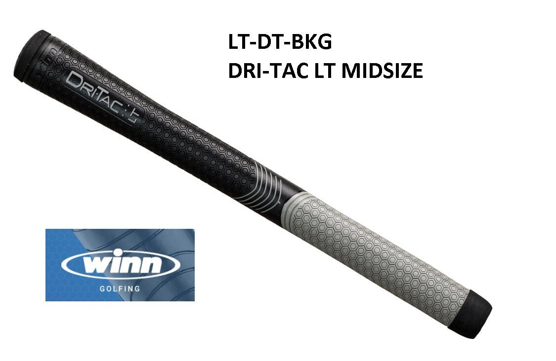 Golf Grip Set of 5 Midsize Winn Dri-Tac LT - Better Control & Comfort