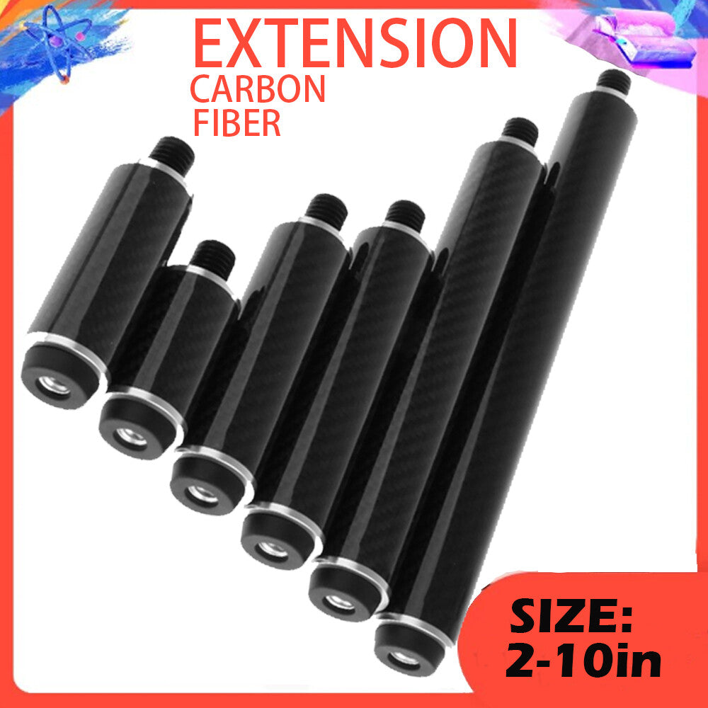 Pool Cue Extension for Predator - Carbon Fiber, Stackable 2–10 in (All Variants)