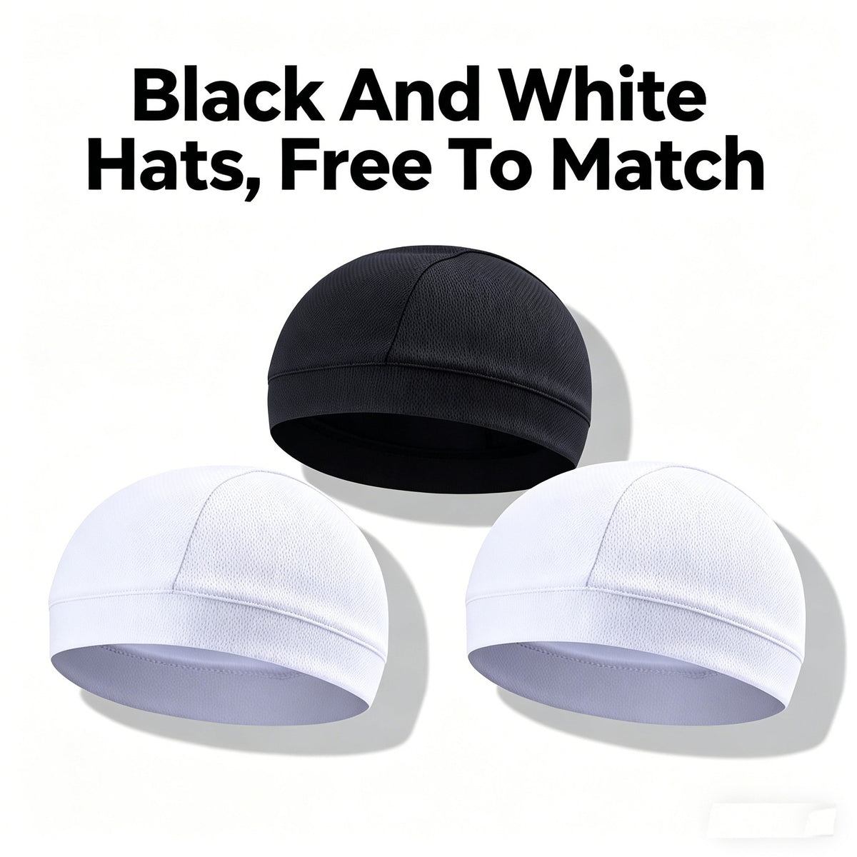 Unisex Cooling & UV Protection Skull Hats Pack - Breathable Quick-Dry Caps