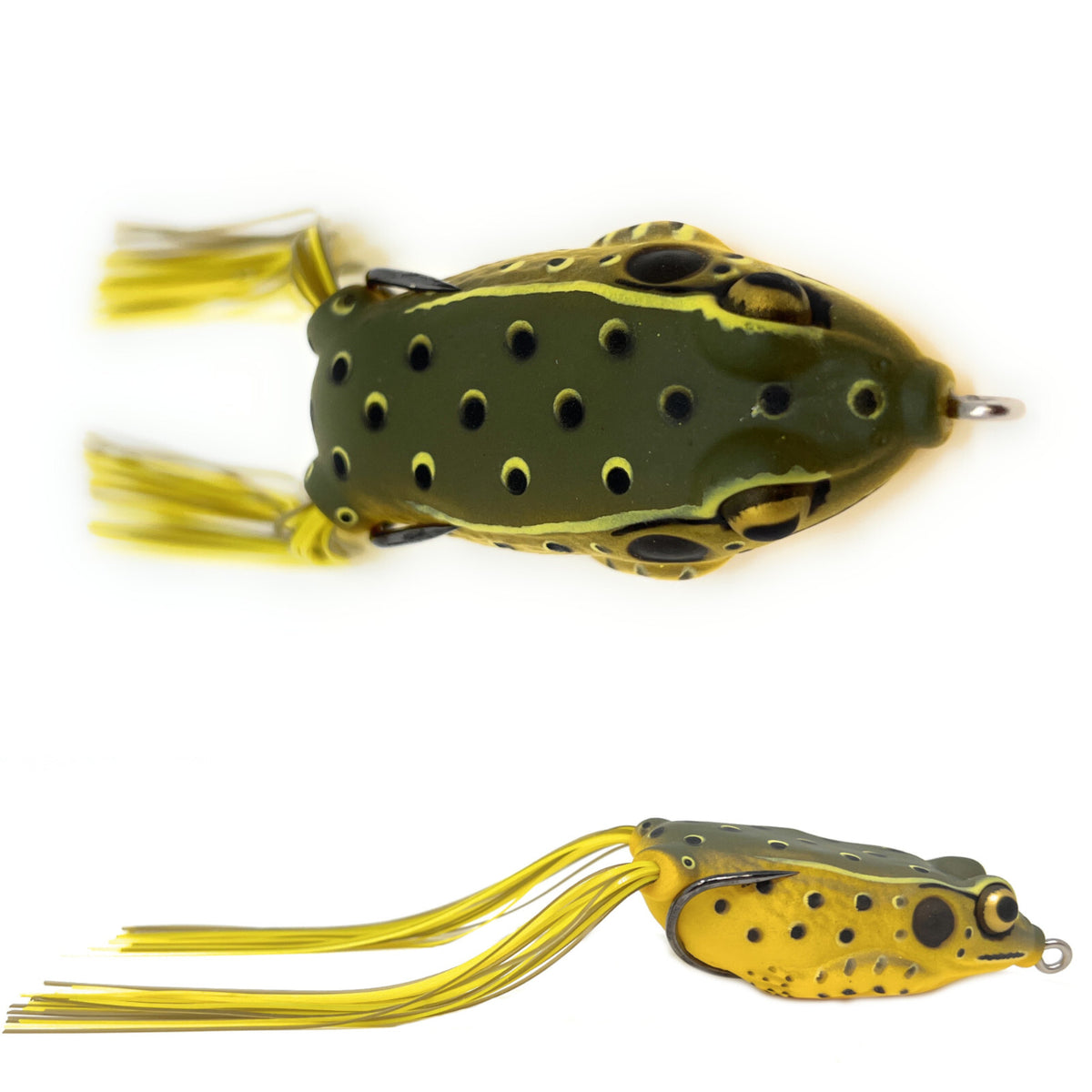 Topwater Bass Fishing Lures Set - Hollow Body Frogs for Freshwater Angling