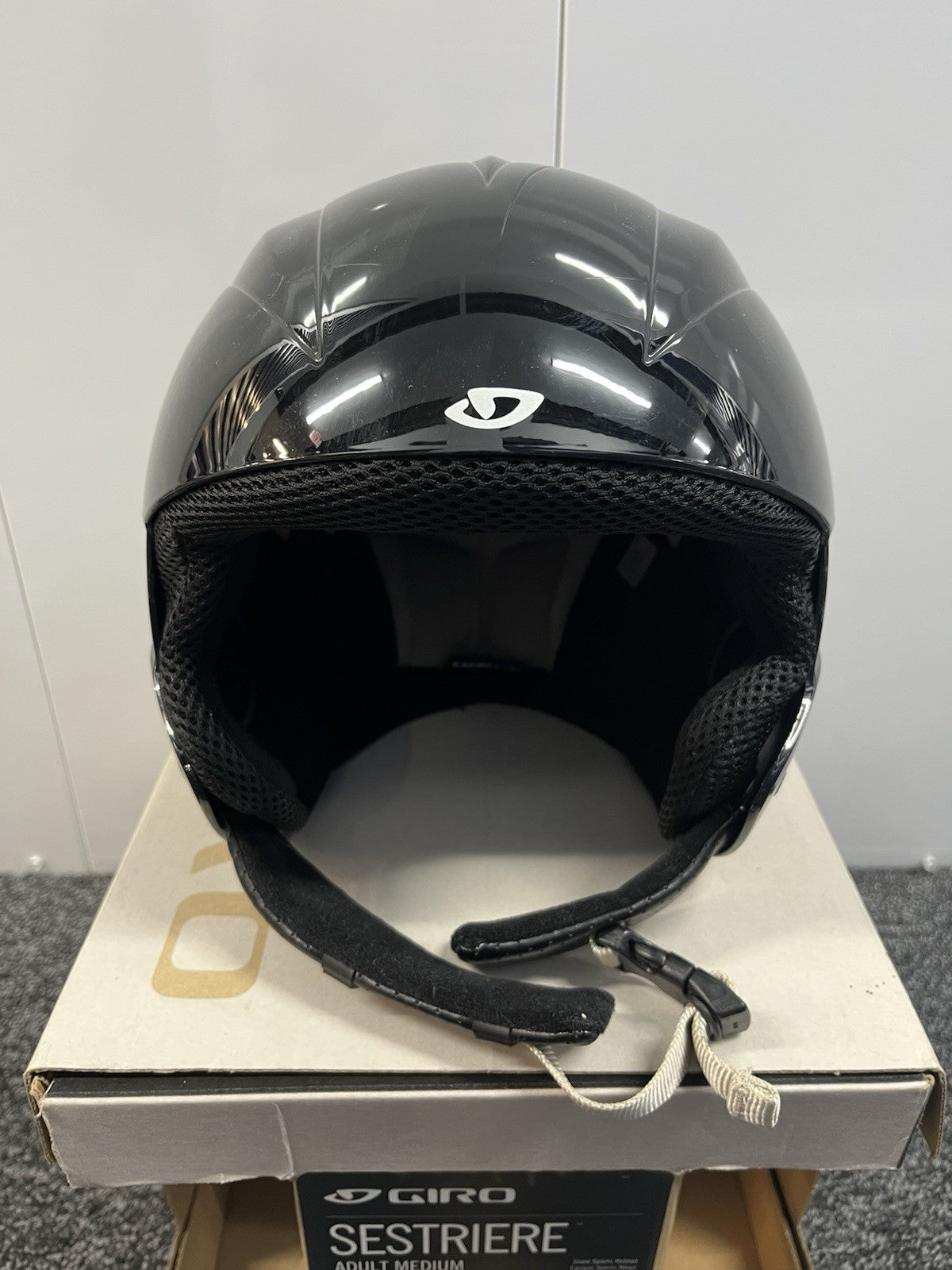 Adult Ski Helmet - Black Giro Sestriere for Skiing & Snowboarding
