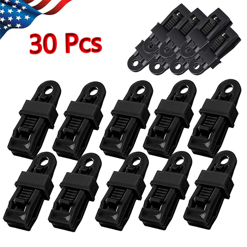 Heavy Duty Adjustable Locking Clips for Tarp Shade Cover Canvas Outdoor Use