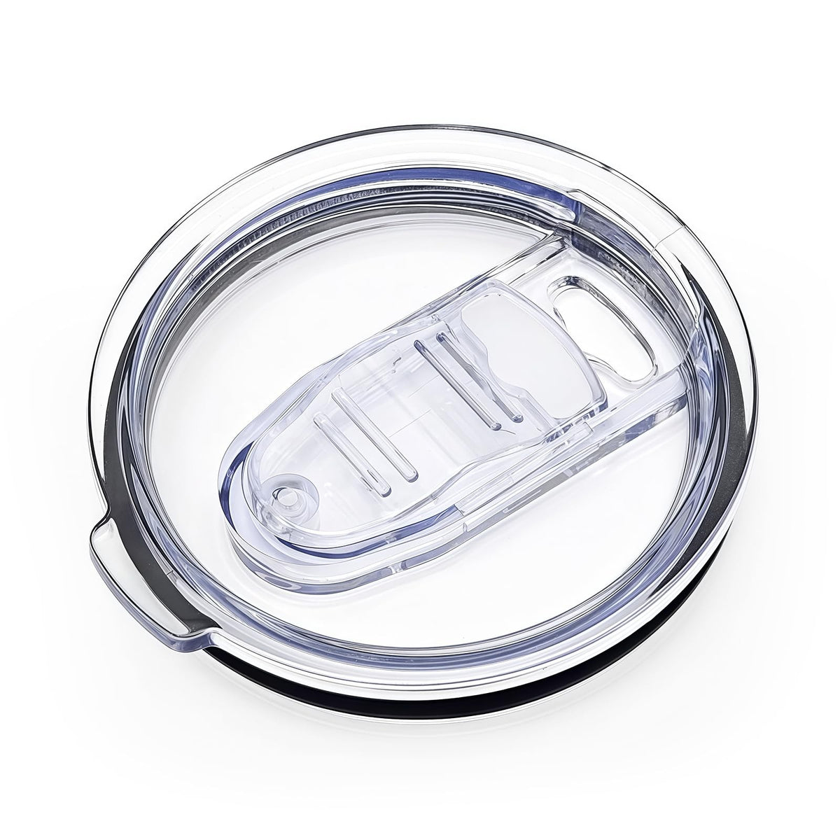 40 oz Tumbler Replacement Lid with Slider Leak-Proof Cover - Clear BPA-Free Plastic