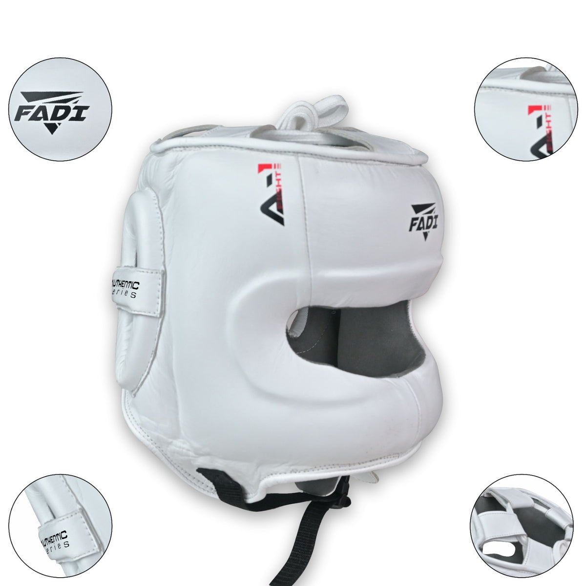 Leather Boxing Headgear for MMA Muay Thai Sparring Head Guard