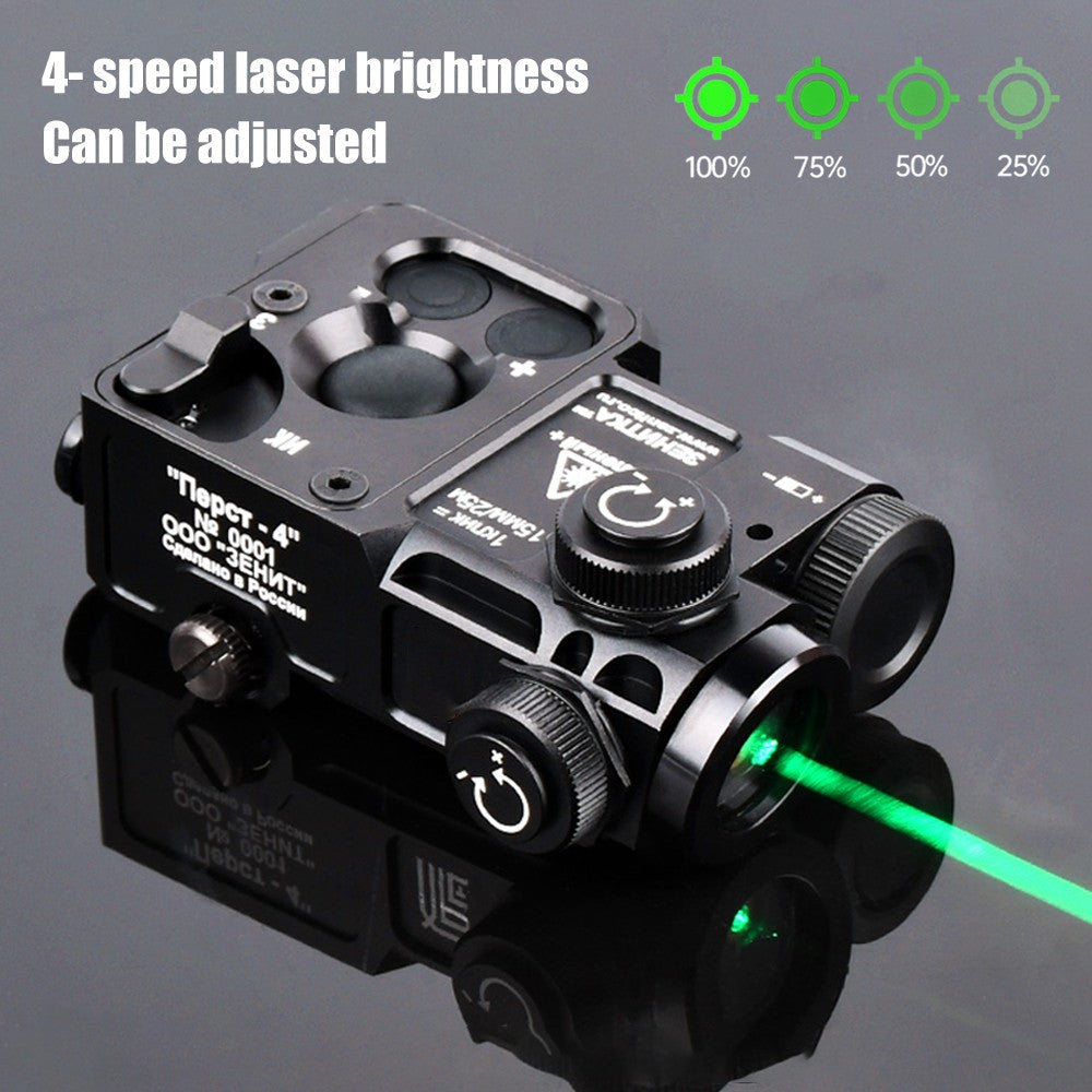 Green Laser Dot Sight & IR Laser Flashlight for Rails